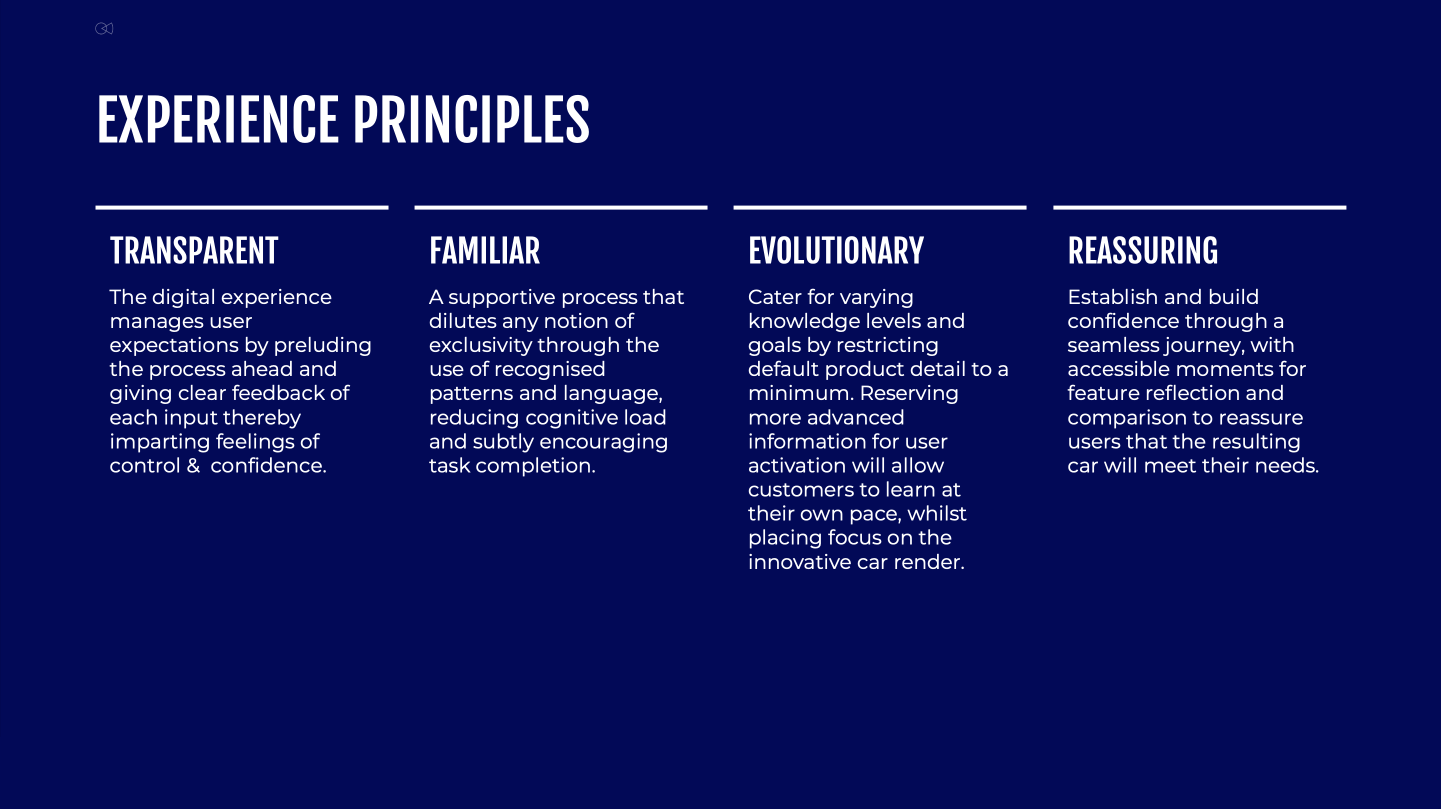 Experience principles