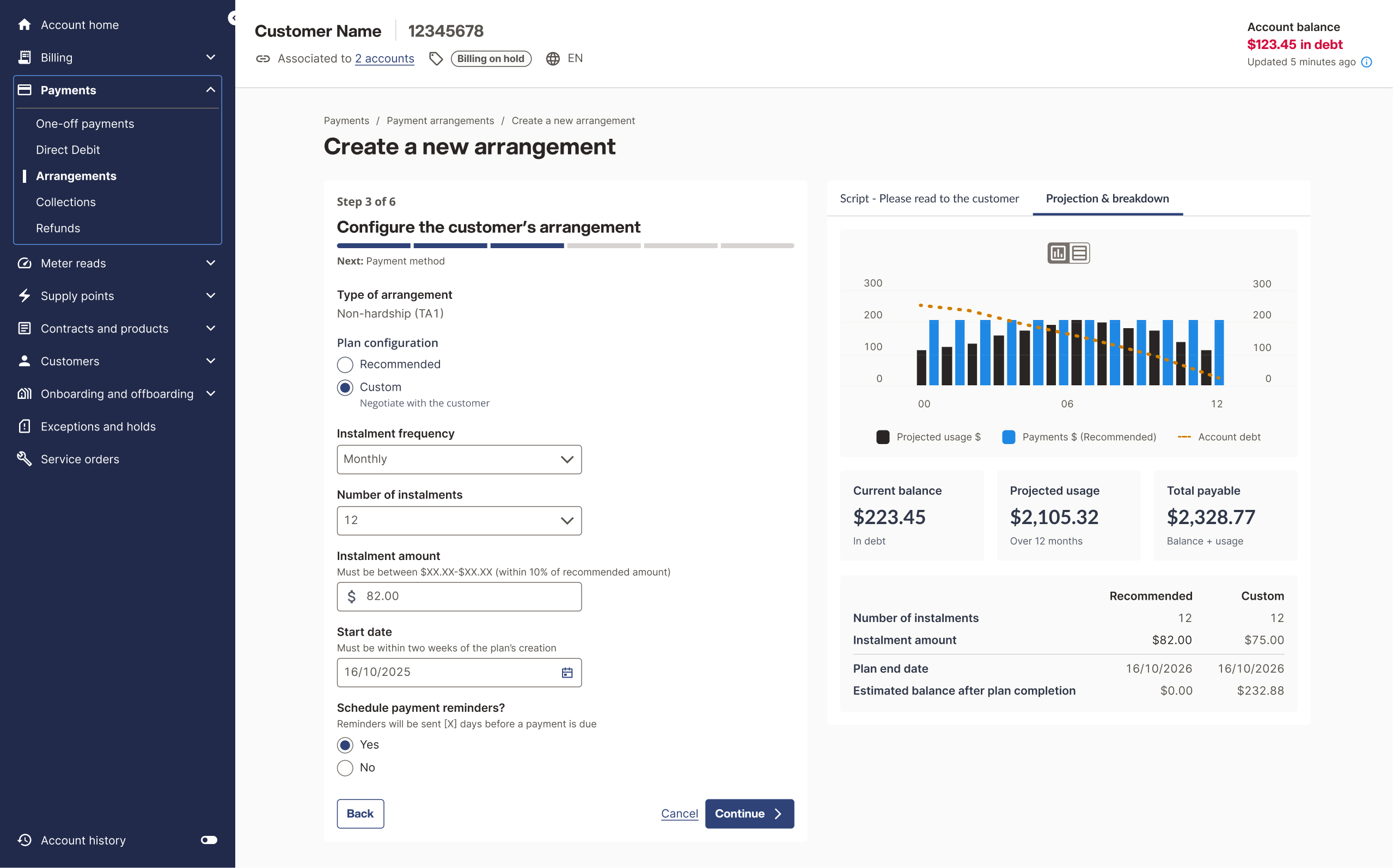 Payment arrangements flow