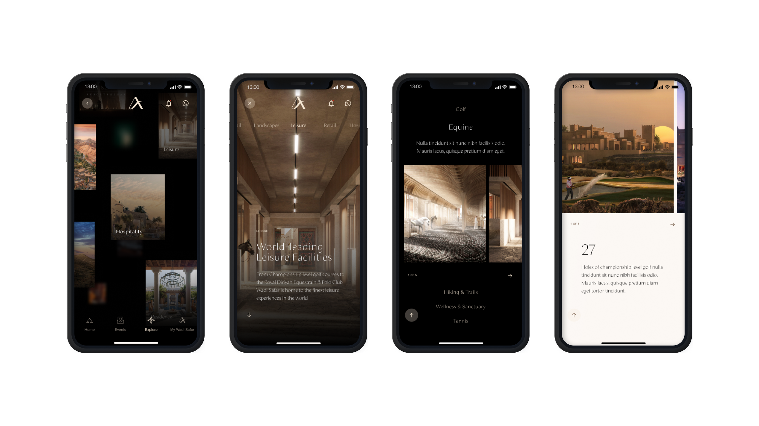 Explore interface UI